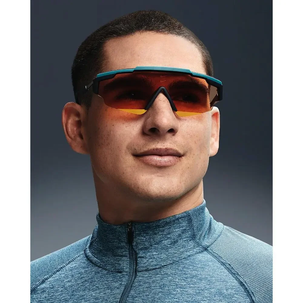 Nike Marquee Edge FN0295-379 Sunglasses Mineral Teal with Orange Lens BYB53
